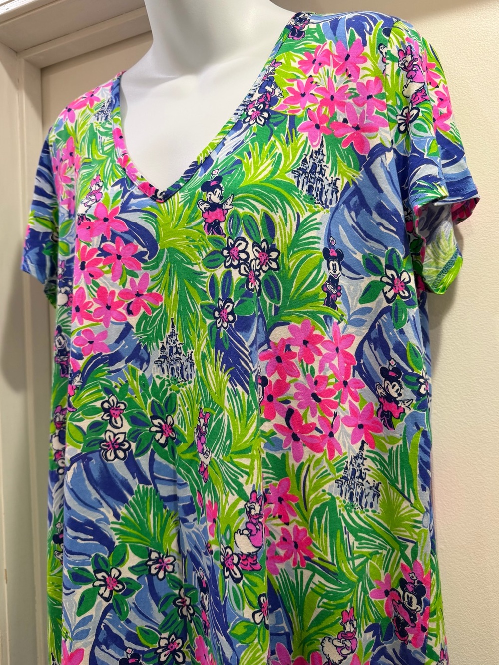 Lilly Pulitzer Disney Dreamin Parks Collection Etta Dress Size XL Minnie Daisy - Picture 4 of 13